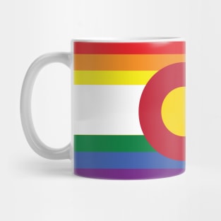 Colorado Gay Pride Rainbow Flag Mug